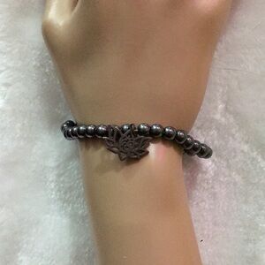 Elegant Black Beaded Bracelet